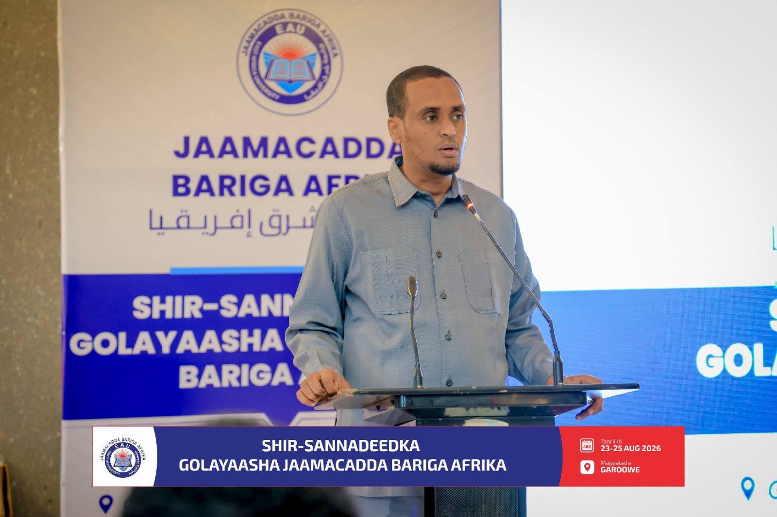 Furitaanka Shir-Sannaadeedka Golayaasha Jaamacadda Bariga Afrika 2026, Garoowe